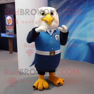 Blue Bald Eagle maskot...