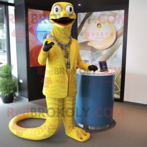 Geel Python mascotte...