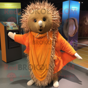 Orange Porcupine maskot...