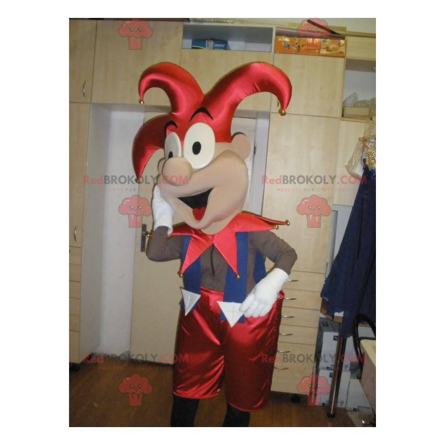 Maskot šaška krále akrobata - Redbrokoly.com