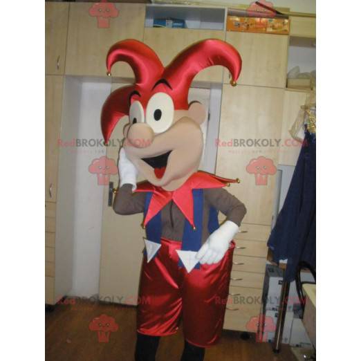 Mascotte de bouffon du roi de saltimbanque - Redbrokoly.com