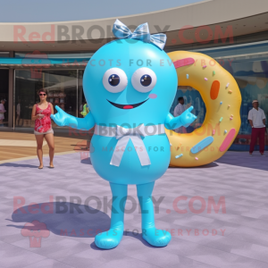 Sky Blue Donut mascotte...