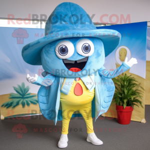 Sky Blue Tacos maskot drakt...