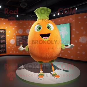 Orange melon maskot kostym...