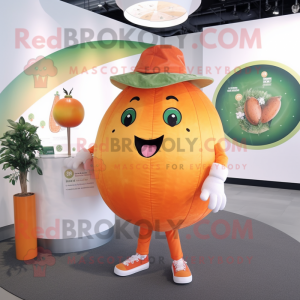 Orange melon maskot kostume...