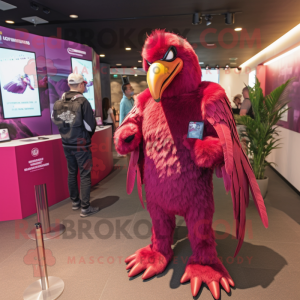 Magenta Gier mascotte...