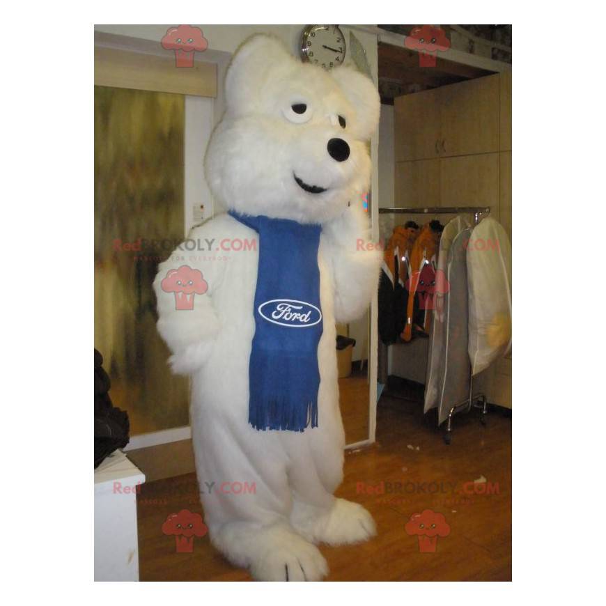 Polar bear mascot all hairy - Redbrokoly.com