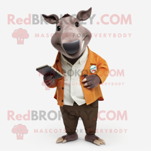 Rust Tapir maskot kostume...