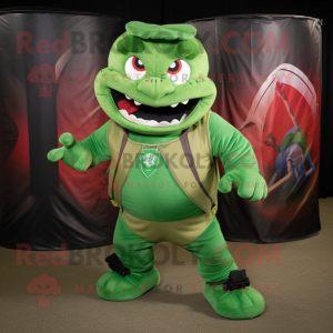 Green Devil mascotte...