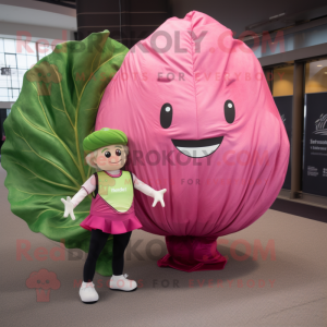 Pink Cabbage Leaf mascotte...