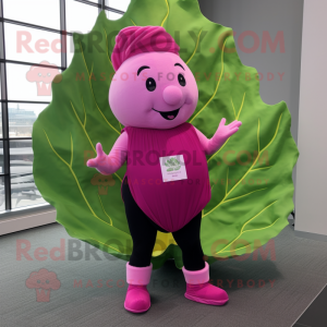 Pink Cabbage Leaf mascotte...
