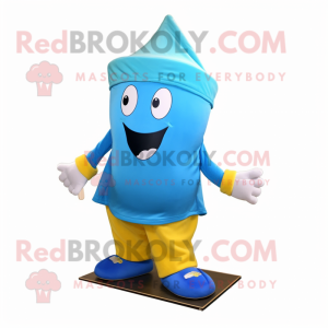 Sky Blue Pot Of Gold maskot...