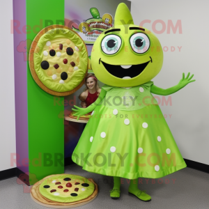 Postava maskota Lime Green...