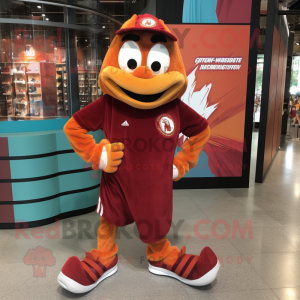 Maroon Orange maskot...