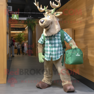Green Irish Elk mascotte...