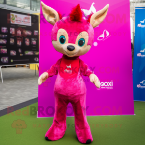 Magenta rådjur maskot...