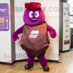 Magenta Chokolade maskot...