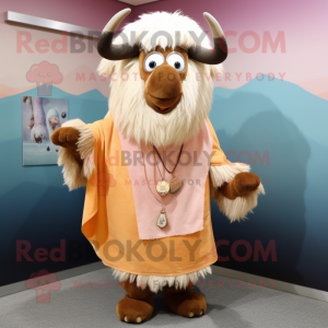 Peach Yak mascotte kostuum...