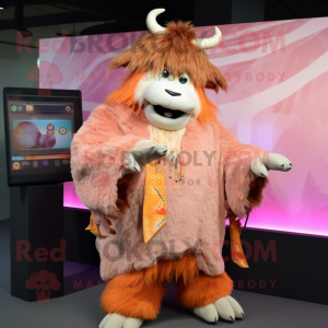 Peach Yak mascotte kostuum...