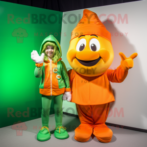 Orange Pot Of Gold maskot...