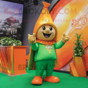 Orange Pot Of Gold maskot...
