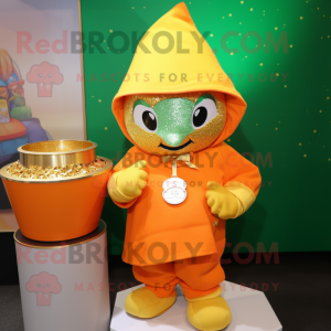 Orange Pot Of Gold maskot...