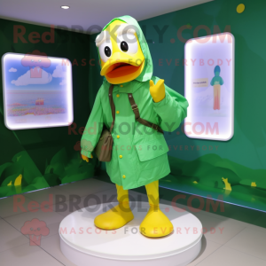 Green Duck mascotte kostuum...