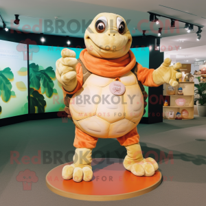 Peach Turtle maskot kostume...