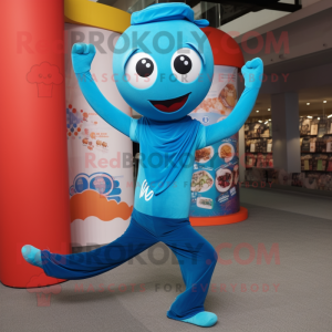 Cyan Acrobat mascotte...