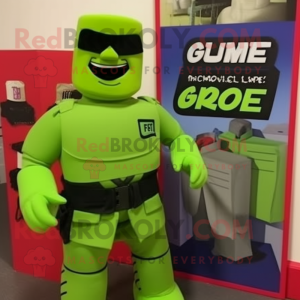 Lime Green Gi Joe mascotte...