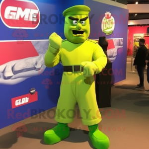 Lime Green Gi Joe mascotte...