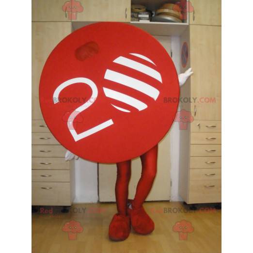 Mascota de TV Nova. Mascota del círculo rojo - Redbrokoly.com
