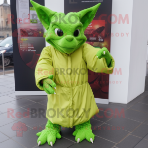 Lime Green Gargoyle maskot...