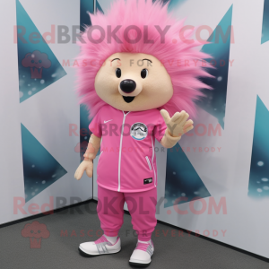 Pink Porcupine maskot...