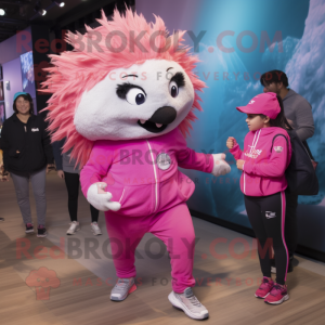 Roze Porcupine mascotte...