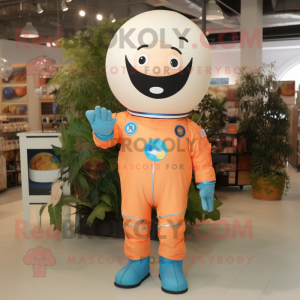 Peach Astronaut maskot...