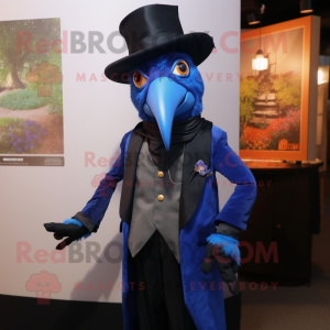 Blue Crow mascotte kostuum...