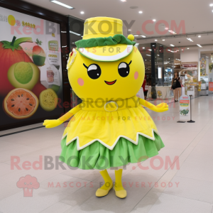 Citrongul vandmelon maskot...