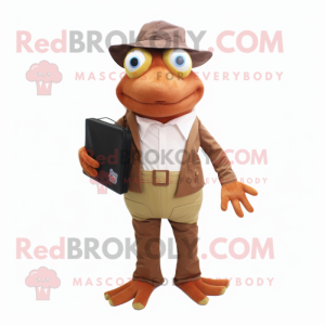 Rust Frog maskot kostym...