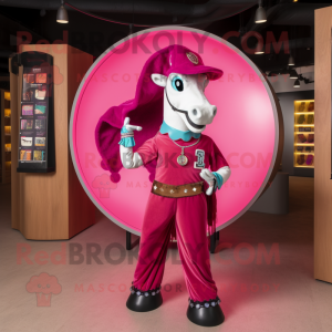 Magenta Horseshoe mascotte...