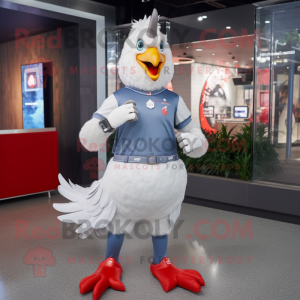 Silver Rooster mascotte...