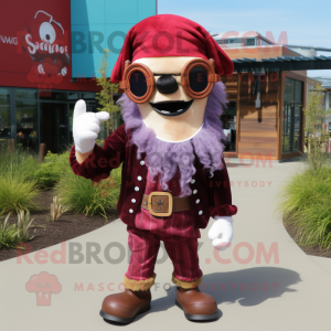 Maroon Pirate mascotte...