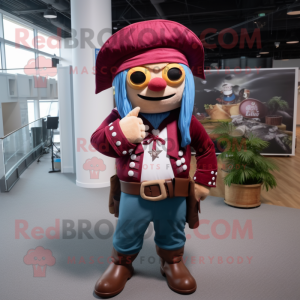 Maroon Pirate mascotte...