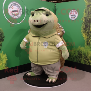 Olive Glyptodon Maskottchen...