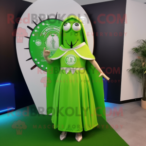 Limettengrüner Maskottchen...