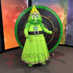 Lime Green Celtic Shield...