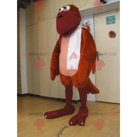 Mascotte de grand oiseau rouge. Mascotte de Phoenix -