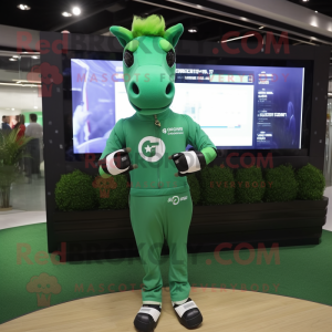 Green Horse mascotte...