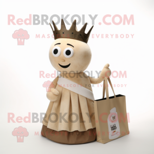 Beige Queen mascotte...