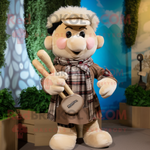 Beige sækkepibe maskot...